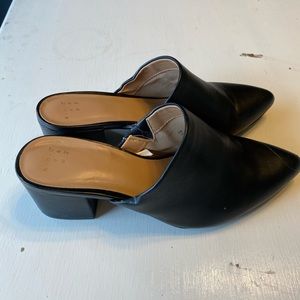 Black mule style heels Women’s size 7